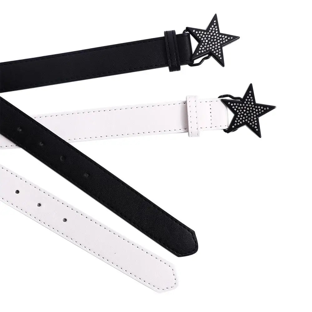 Accessories Width Waist Belt Retro Y2k Waist Strap Corset Belt Adjustable Waistband Women Waist Belt Star Buckle Belt