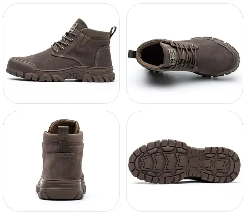 Work SafetyShoes For Men  Anti-puncture Indestructible Work Shoes Fashion work shoes Outdoor Work Shoes Steel Toe Cap boots