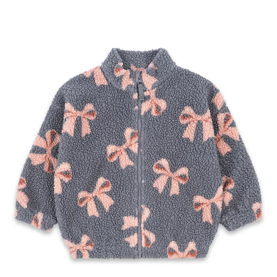 Kids 25 Autumn Winter New Children's Clothing Ks Kitten Bow Swan Beetle Lamb Fur Coat Kids Jackets for Girls
