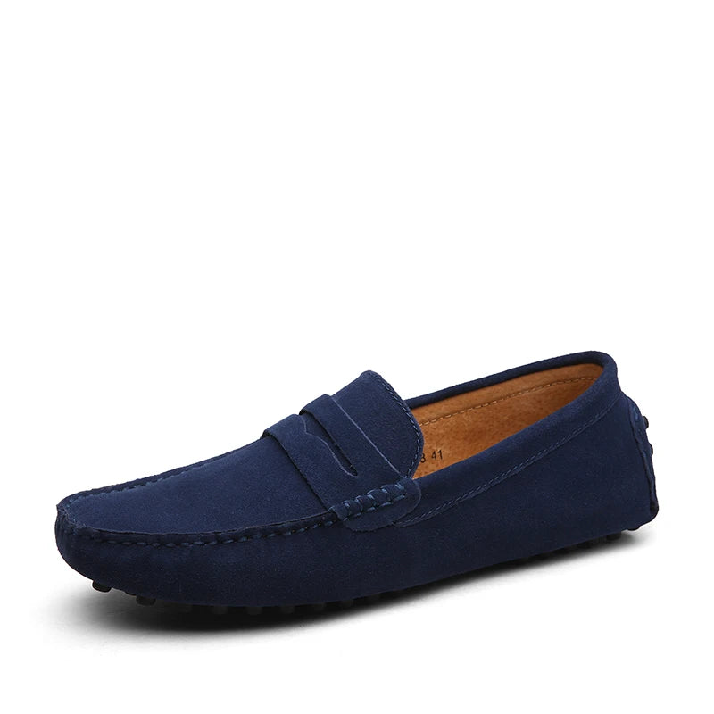 38-50 Shoes Men Casual Shoes Fashion Men Shoes Genuine Leather Men Loafers Moccasins Slip on Men Flats Male Driving Shoes