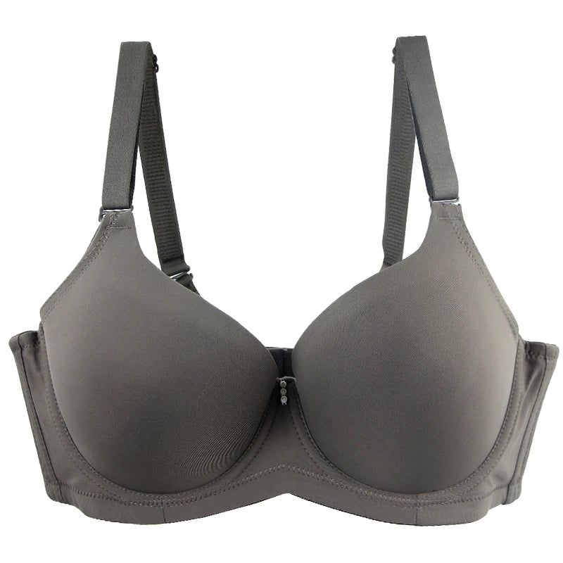 2023 New Sexy Large Size Underwear Comfortable Thin Mold Full Cup Bras For Women DE Cup Female Solid Lingerie