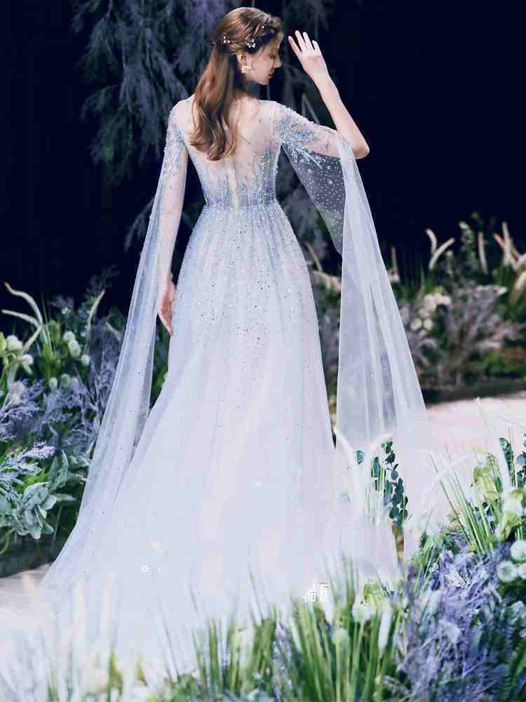 High-end Engagement Evening Dress Light Luxury Niche Wedding Banquet Female - kinko