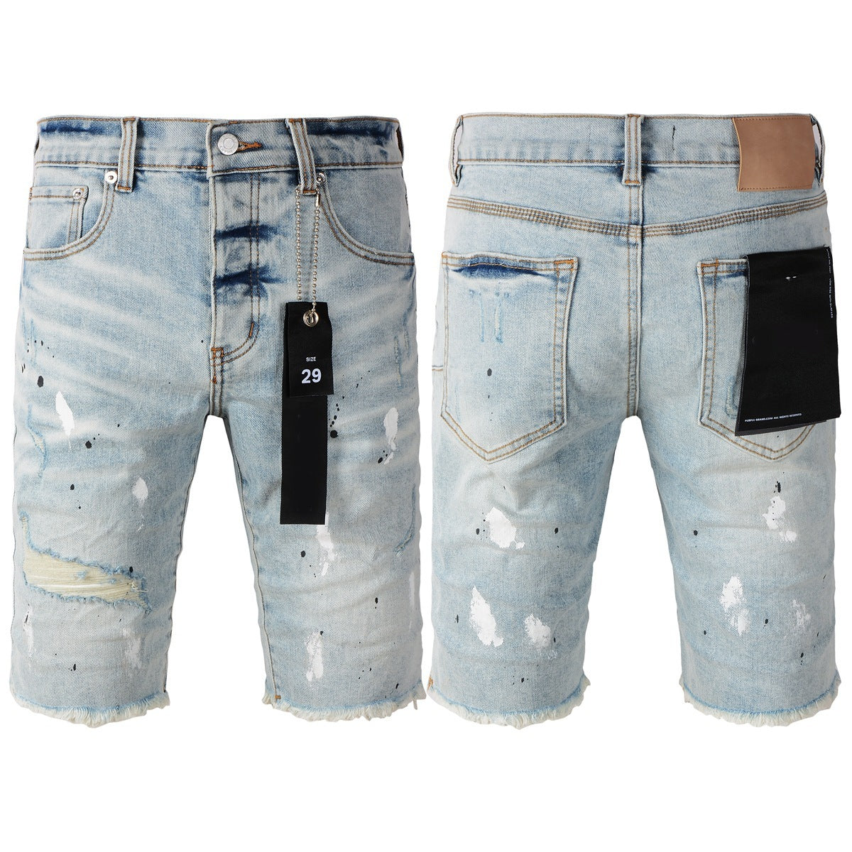 Personal Leisure Washed Light Color All-matching Jeans - kinko