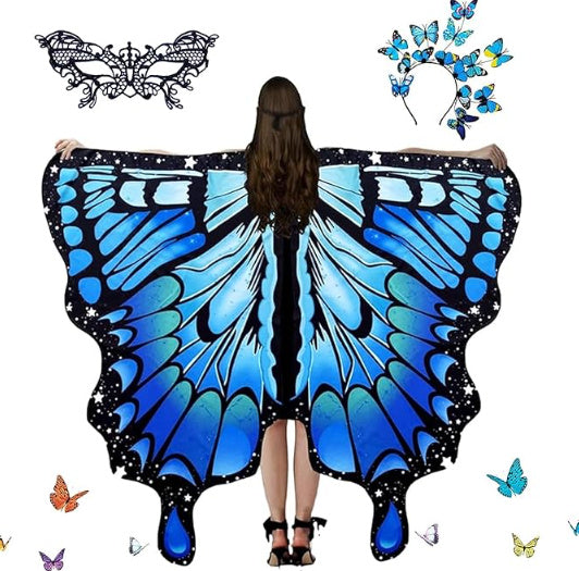European And American Butterfly Talma Halloween Costume - kinko