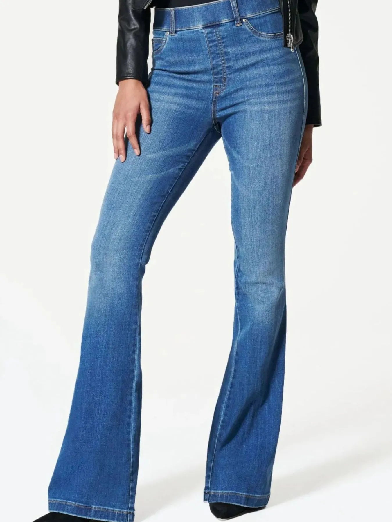 Full Size High-Waisted Flare Jeans Plus Size - kinko