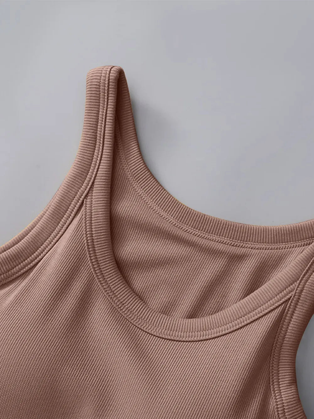 Round Neck Tank with Bra - kinko