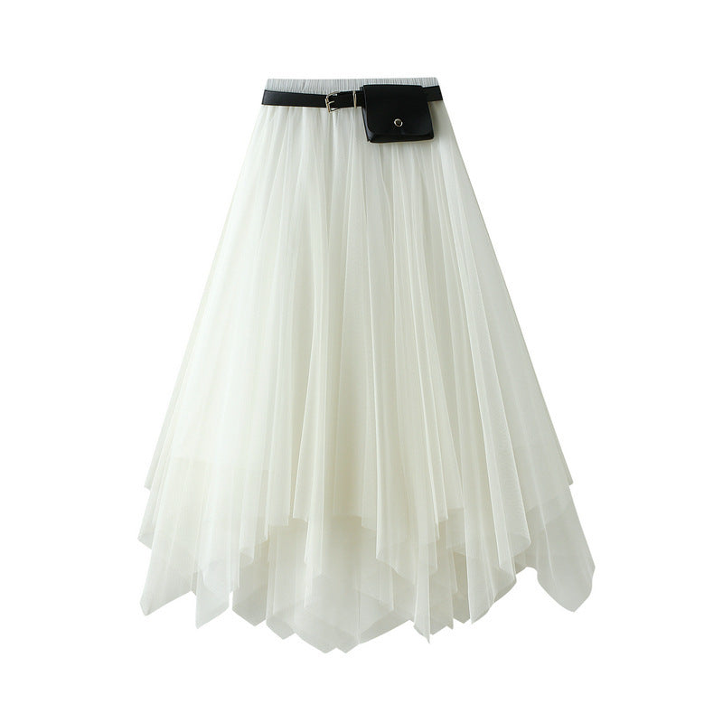 Big Swing Skirt Super Fairy Lace Gauzy Dress Women - kinko
