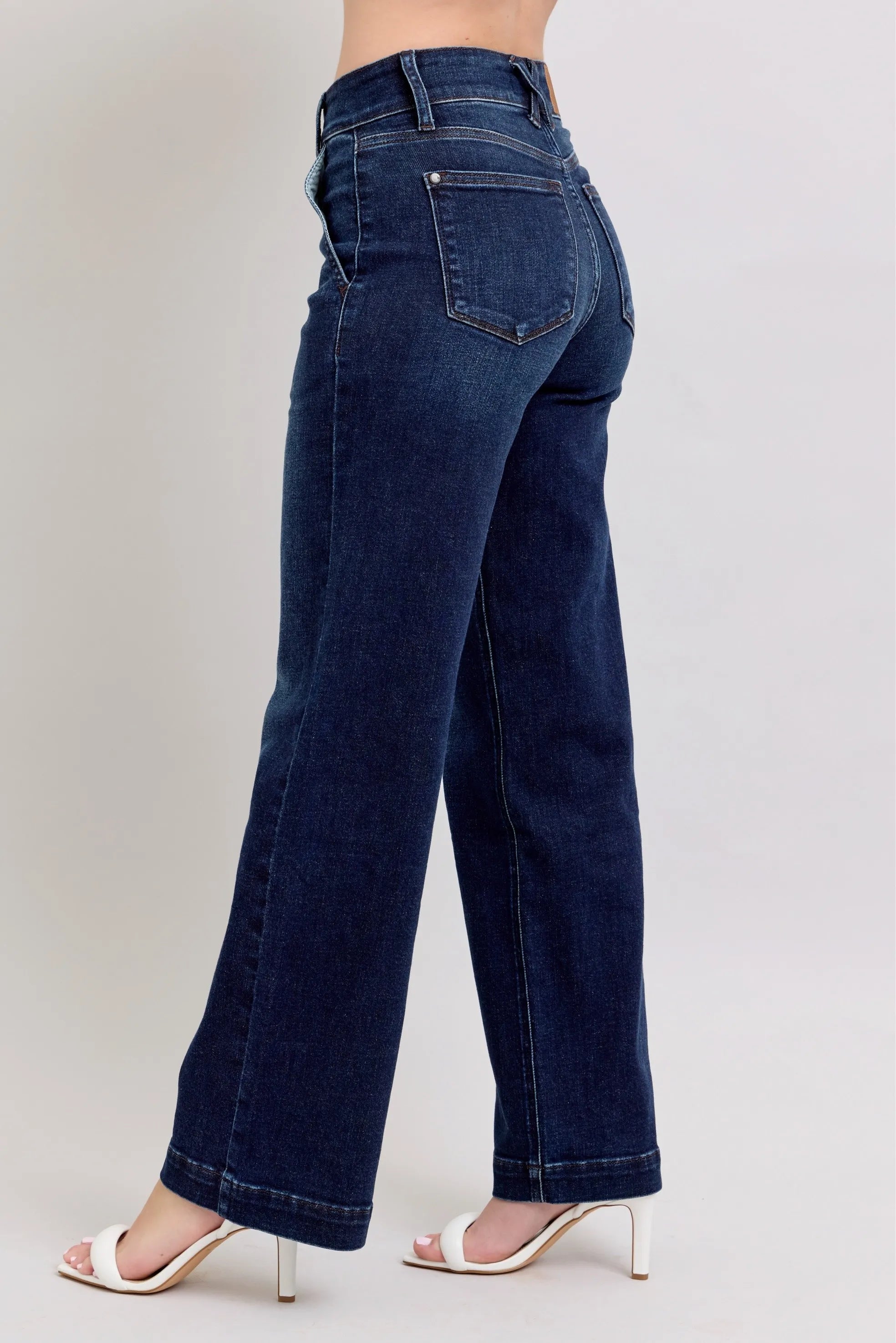 Judy Blue High-Waisted Wide Leg Jeans - kinko