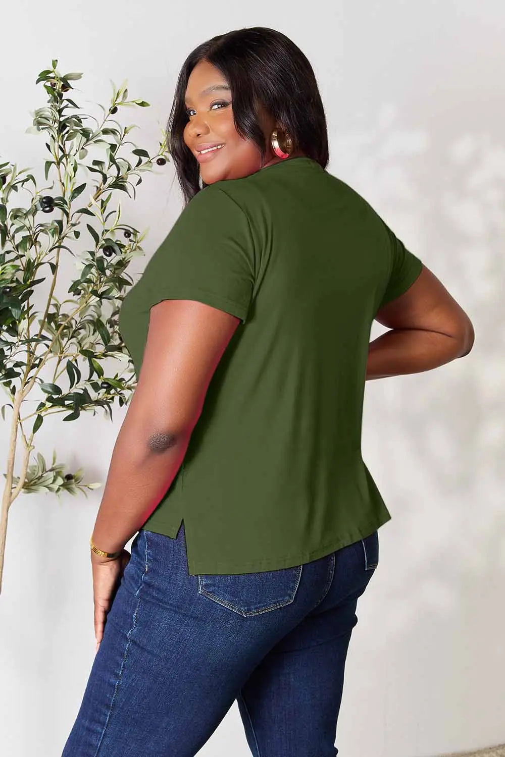 Basic Bae Full Size Round Neck Short Sleeve T-Shirt - kinko
