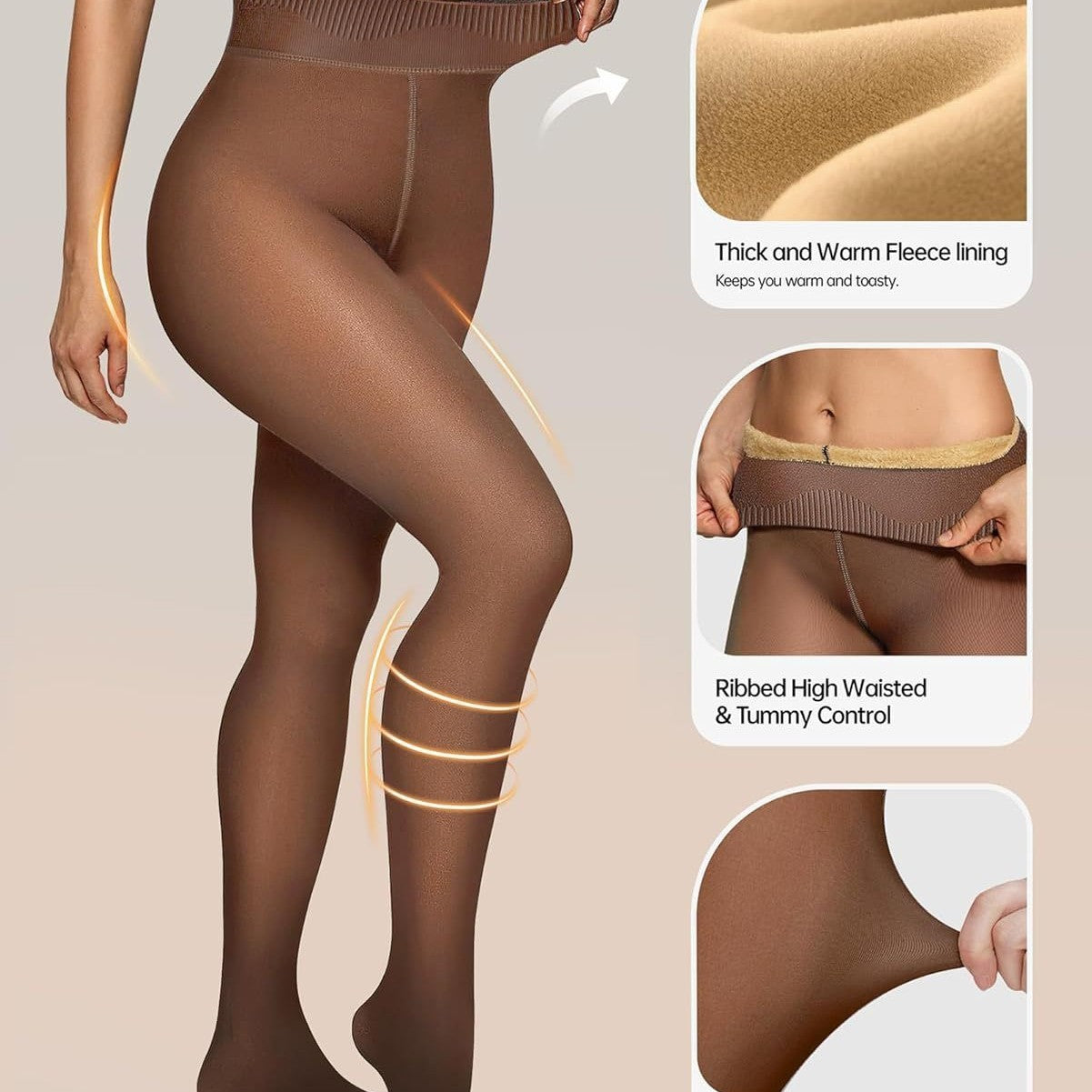 Black See-through Plus Size Women's Leggings - kinko