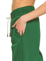 Zenana Drawstring Scuba Sweatpants with Pockets - kinko