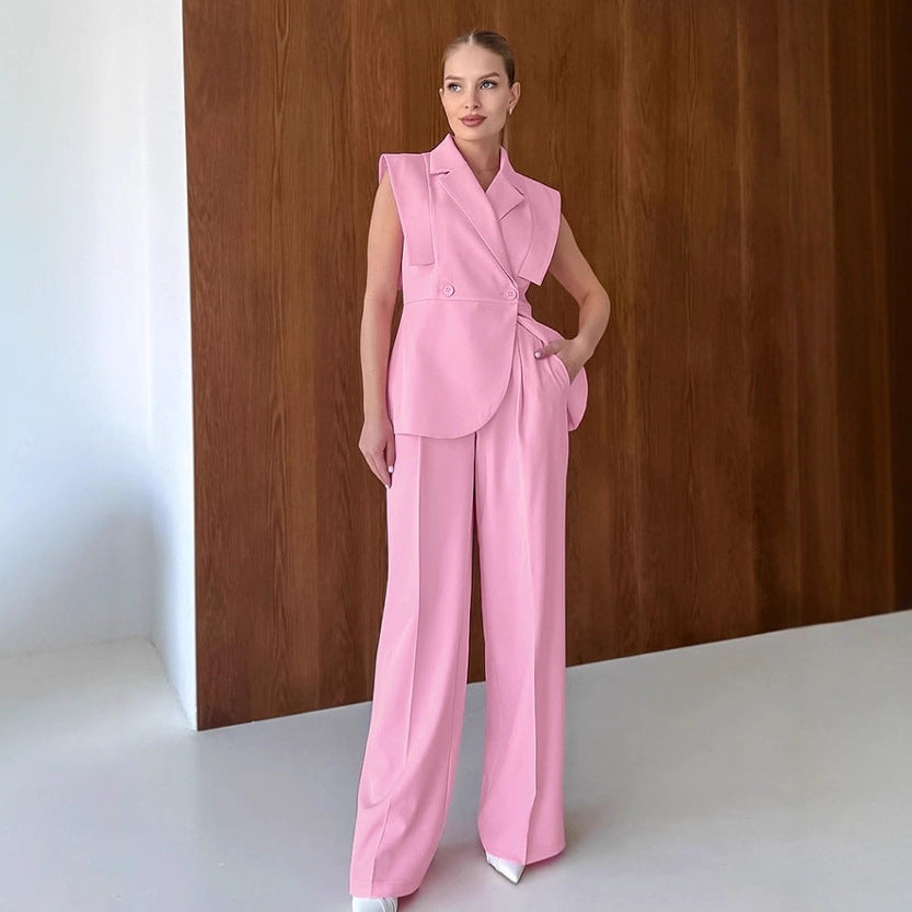 Women's Two-piece Suit Vest Pants - kinko