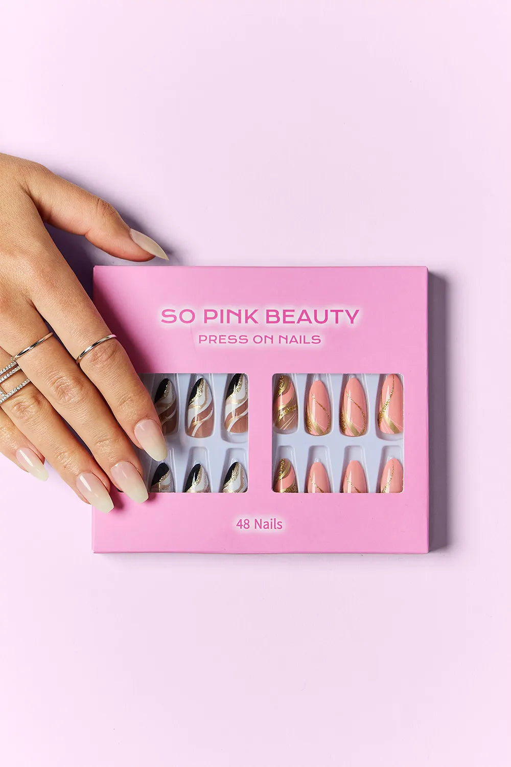 SO PINK BEAUTY Press On Nails 2 Packs - kinko