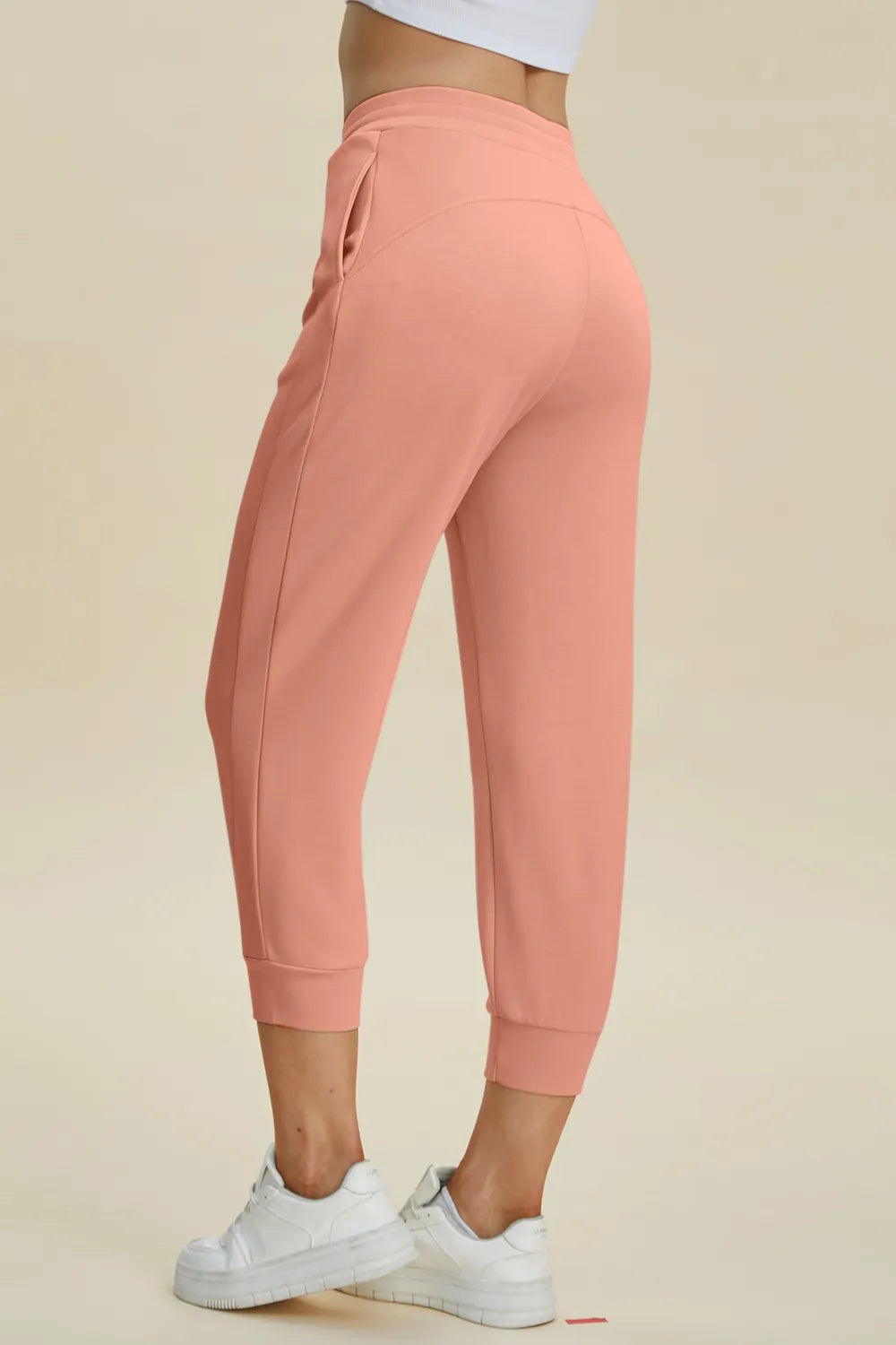 Basic Bae Full Size Air Scuba Drawstring High Waist Cropped Pants - kinko