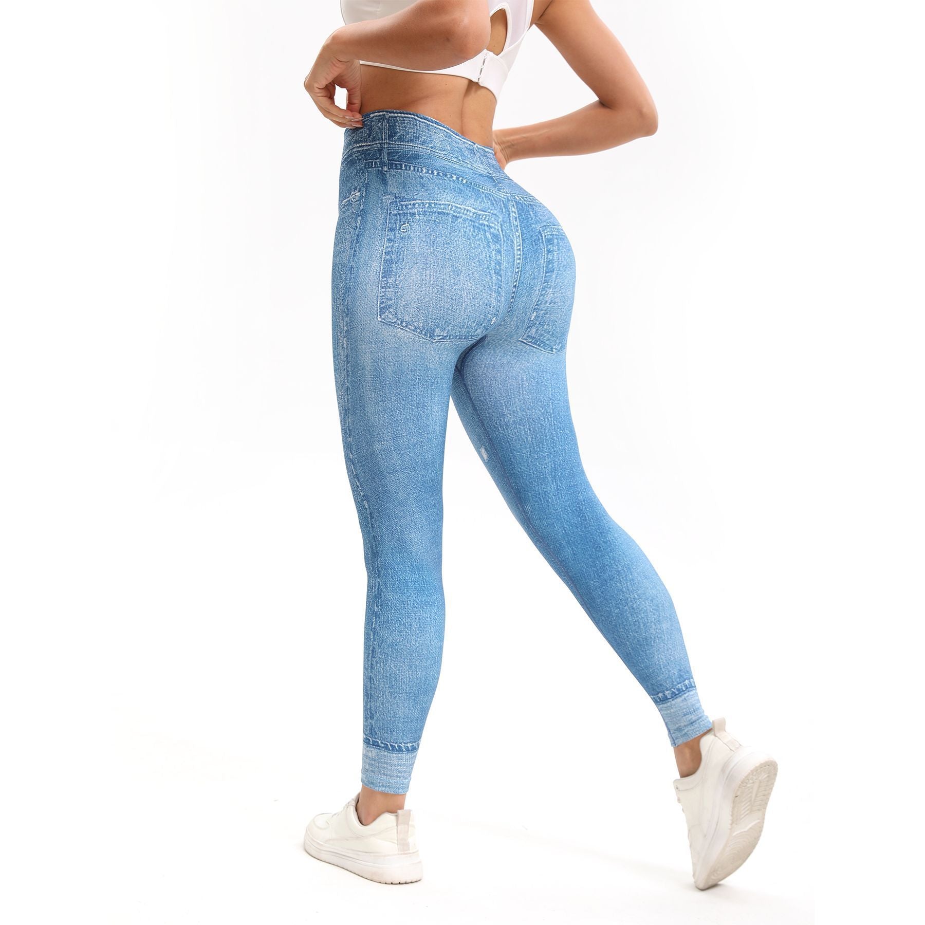 Retro Printed High Waist Tight Leggings Comfortable Stretch Sports Yoga Pants - kinko