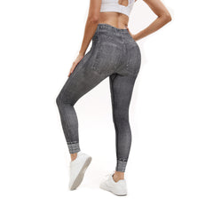 Retro Printed High Waist Tight Leggings Comfortable Stretch Sports Yoga Pants - kinko