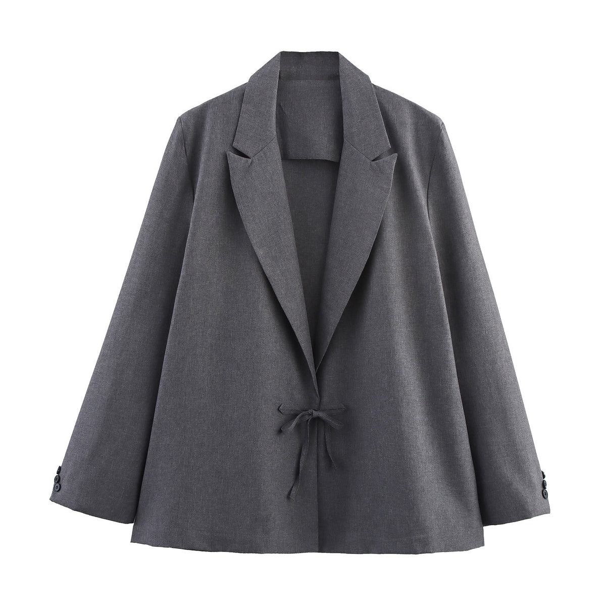 Small New Spring And Autumn Linen Minimalist Blazer - kinko