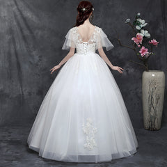 Large Size Wedding Dress Fat Bride Married Master Wedding Dress Was Thin And Simple Studio Covering Arms - kinko