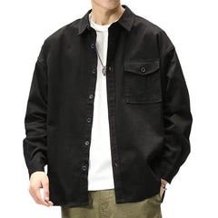 Casual Long Sleeve Shirt Cardigan Jacket - kinko