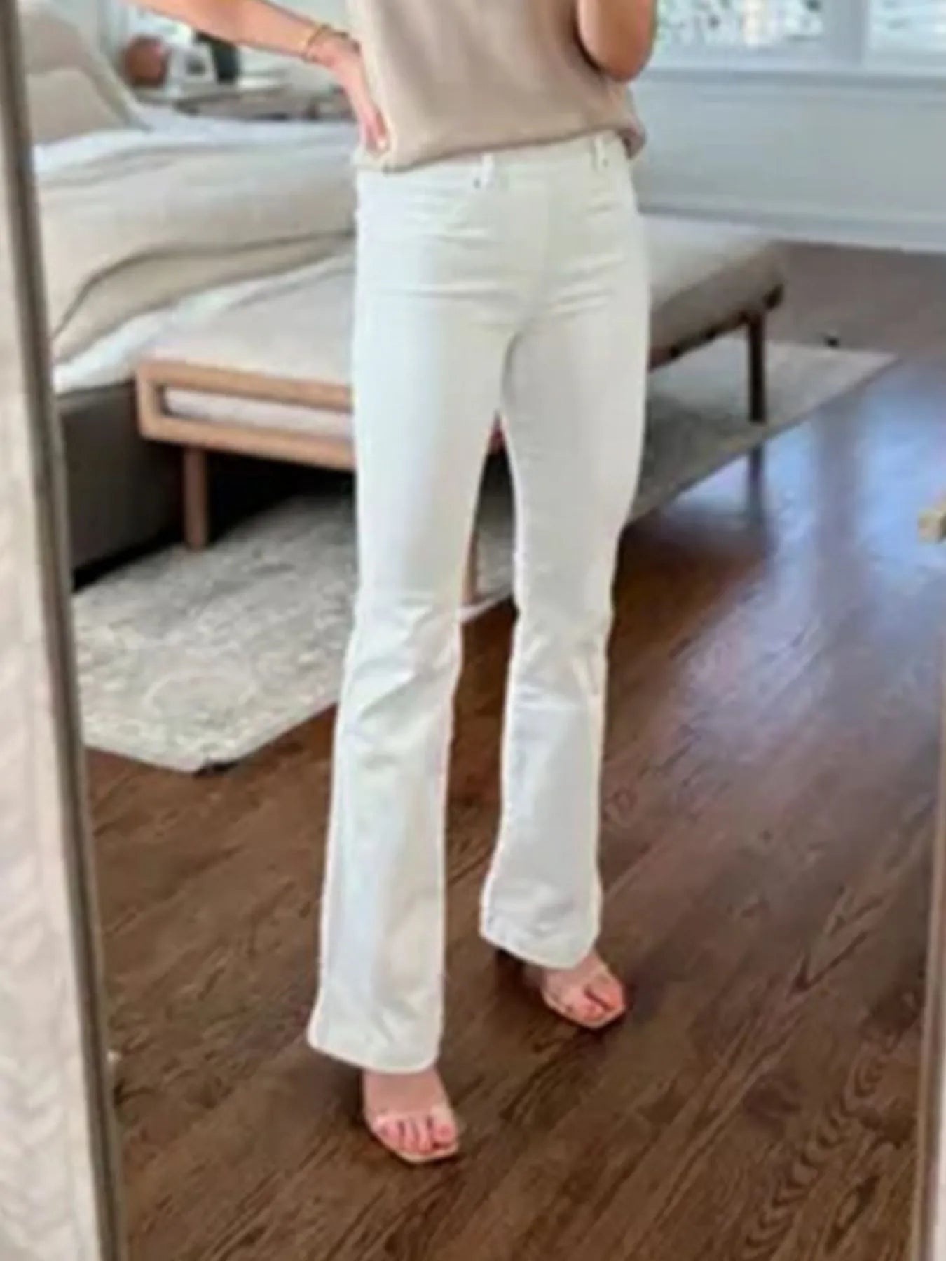 Full Size High-Waisted Flare Jeans Plus Size - kinko