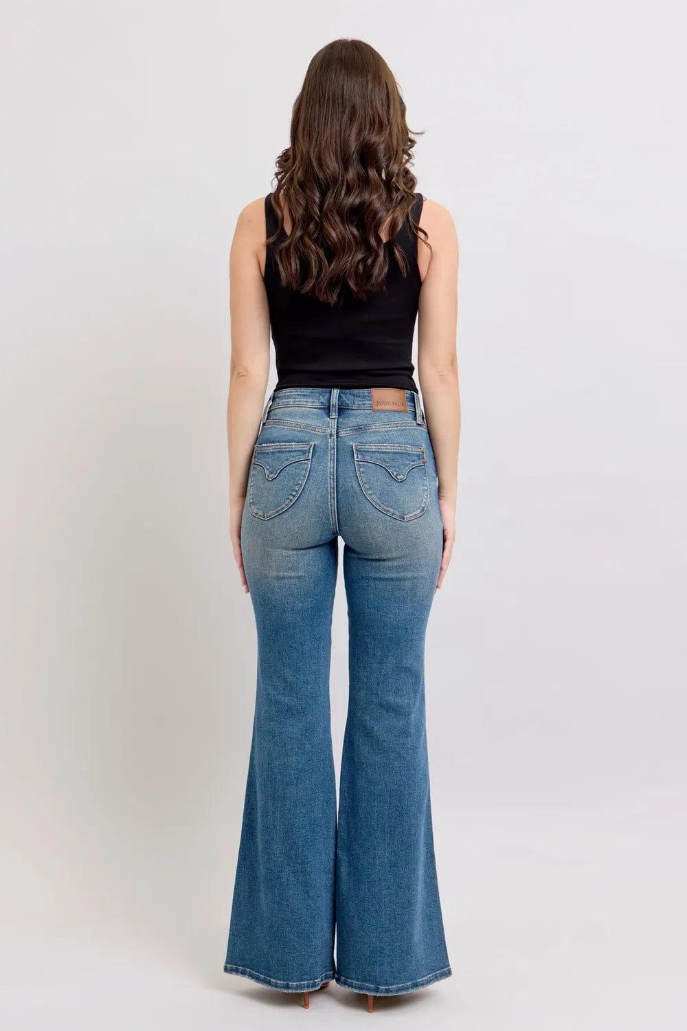 Judy Blue MR Tummy Control Vintage Wash Jeans - kinko