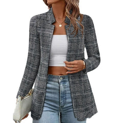 Women's Amazon Solid Color Basic Blazer - kinko