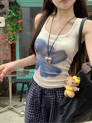 Women's Korean-style Chic Slim-fit Printed Vest - kinko