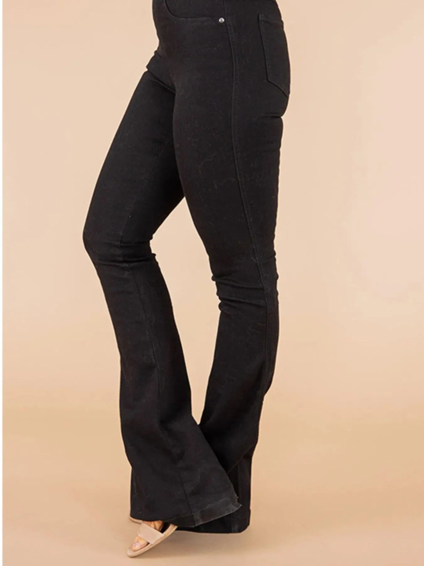 Full Size High-Waisted Flare Jeans Plus Size - kinko