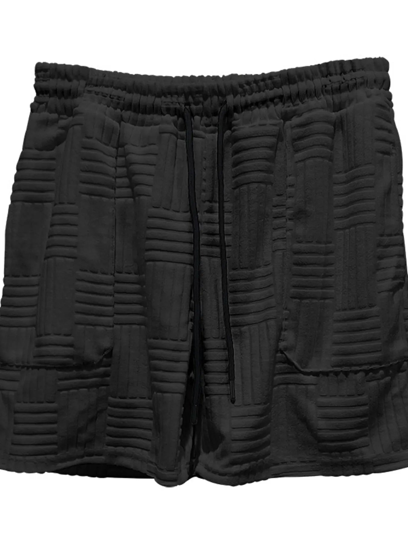 Men's Full Size Button Up Short Sleeve Top and Shorts Set Plus Size - kinko