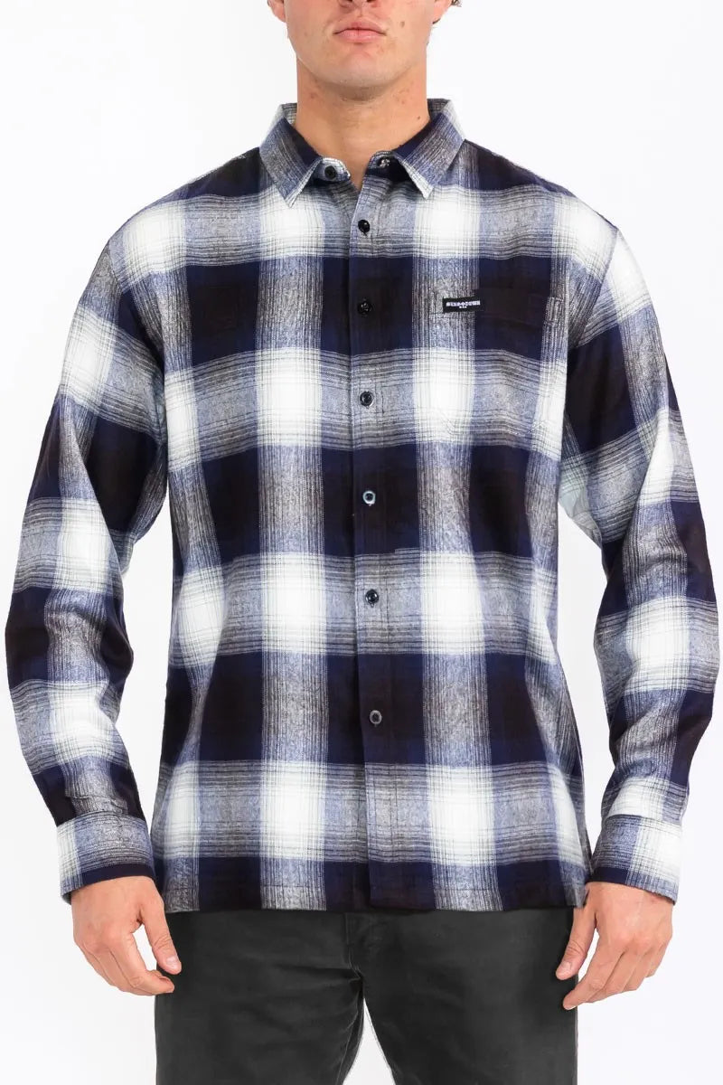 WEIV Men's Full Size Plaid Long Sleeve Flannel Shirt Plus Size - kinko