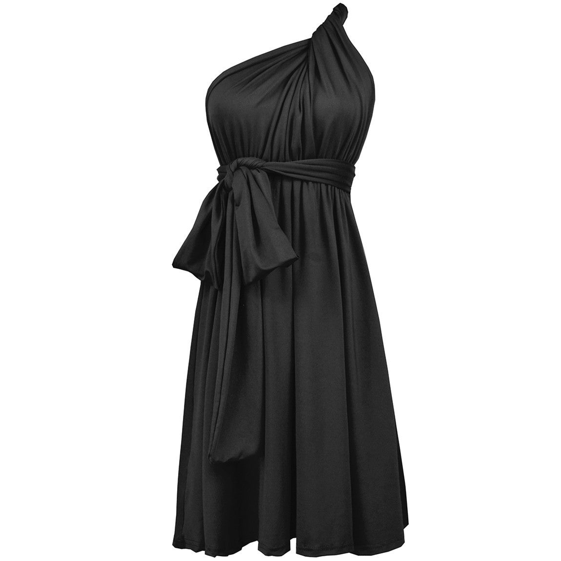Multiple Wear Lace-up Plus Size Women's Clothing Dress - kinko