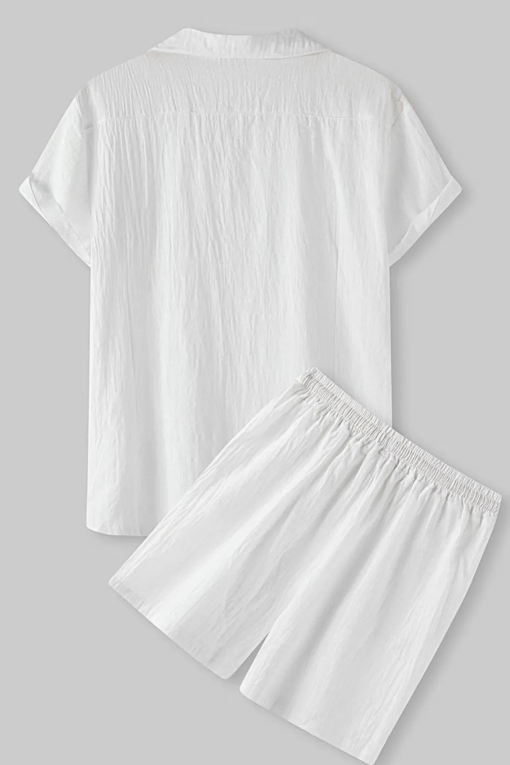 Men's Short Sleeve Shirt and Shorts Set - kinko
