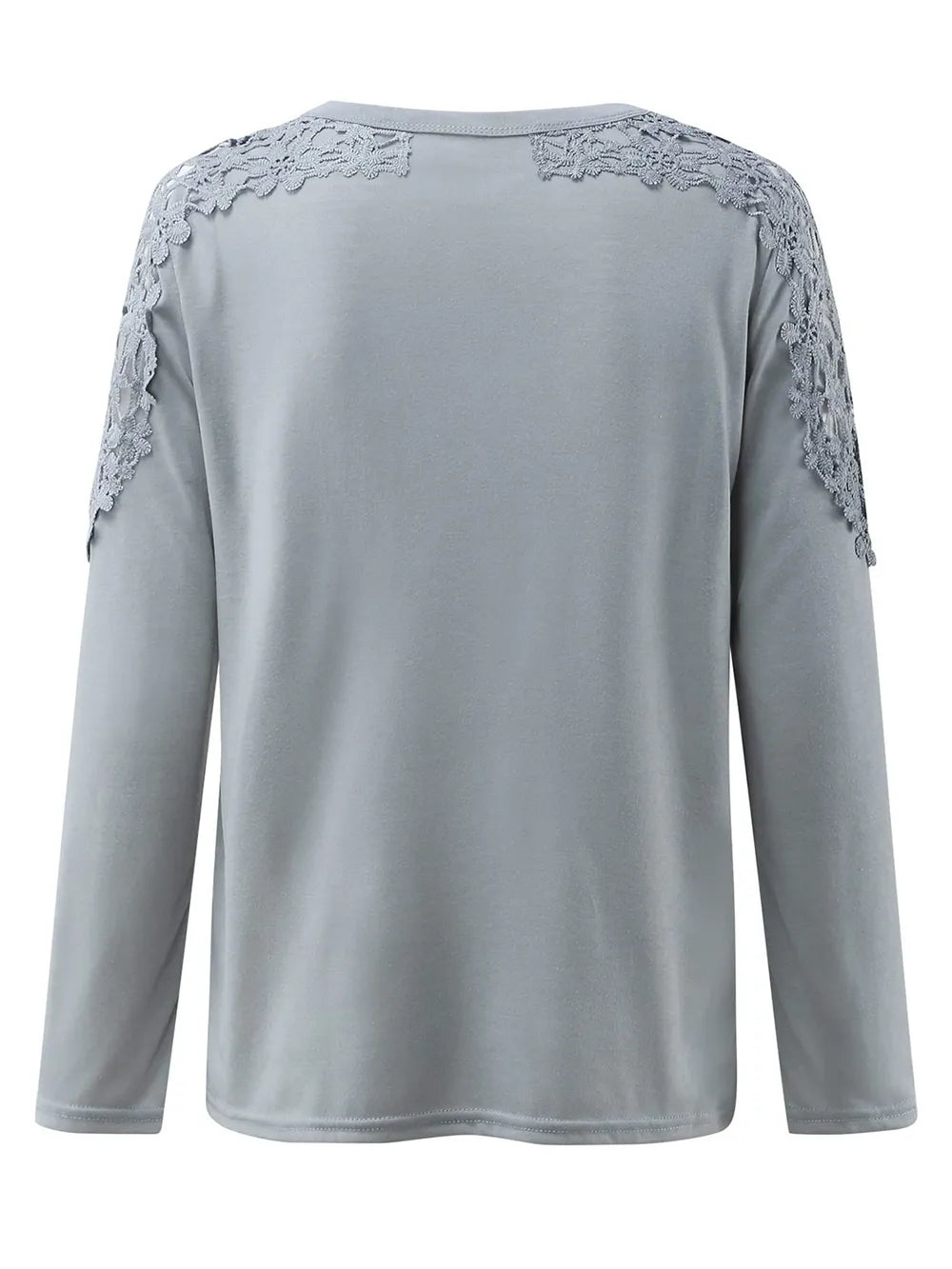 Full Size Cutout Round Neck Long Sleeve T-Shirt - kinko