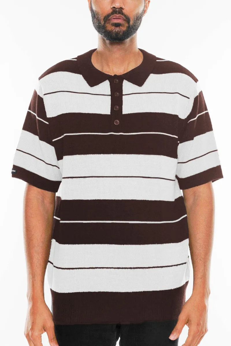 WEIV Men's Full Size Charlie Brown Shirt Short Sleeve Polo Plus Size - kinko