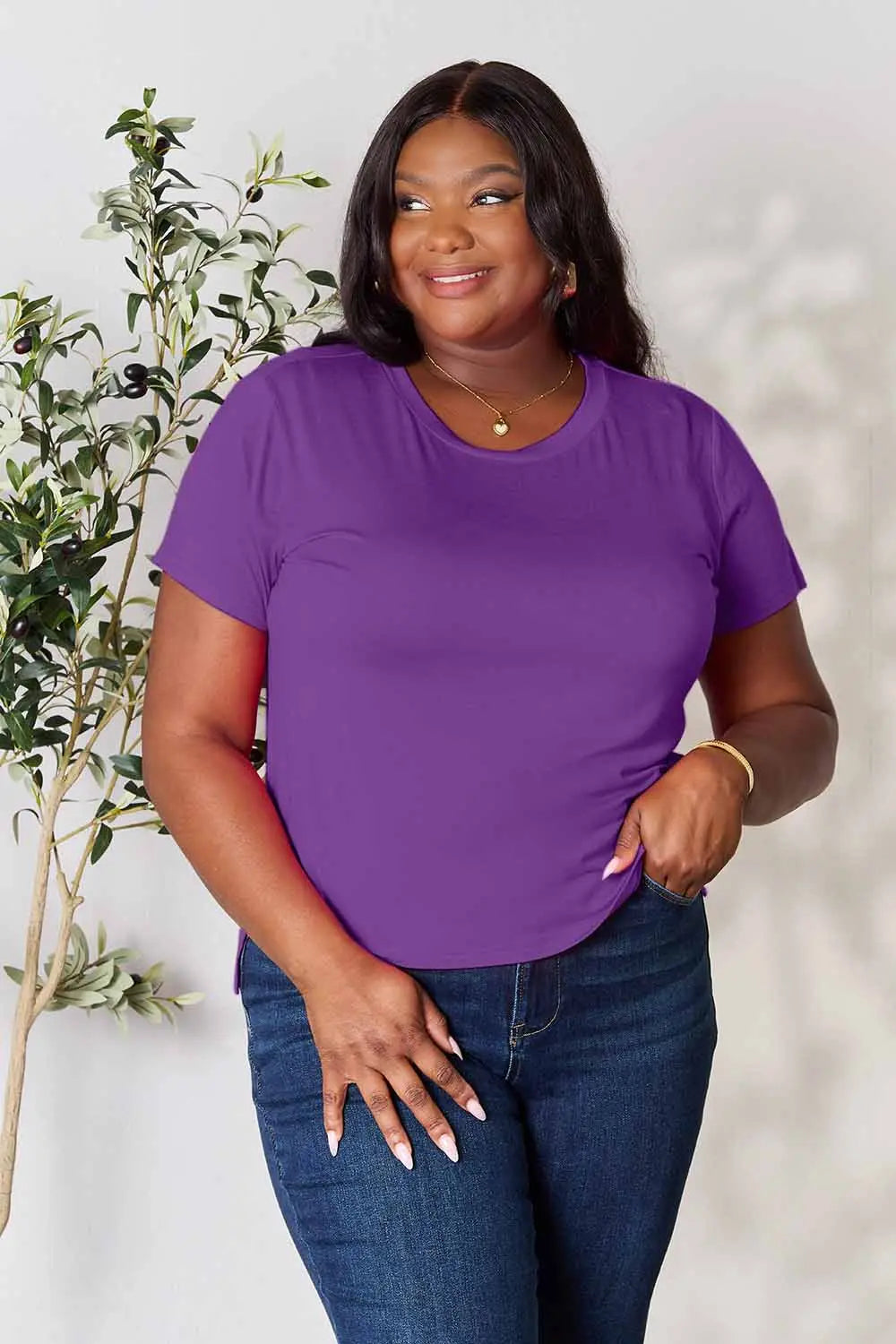 Basic Bae Full Size Round Neck Short Sleeve T-Shirt - kinko
