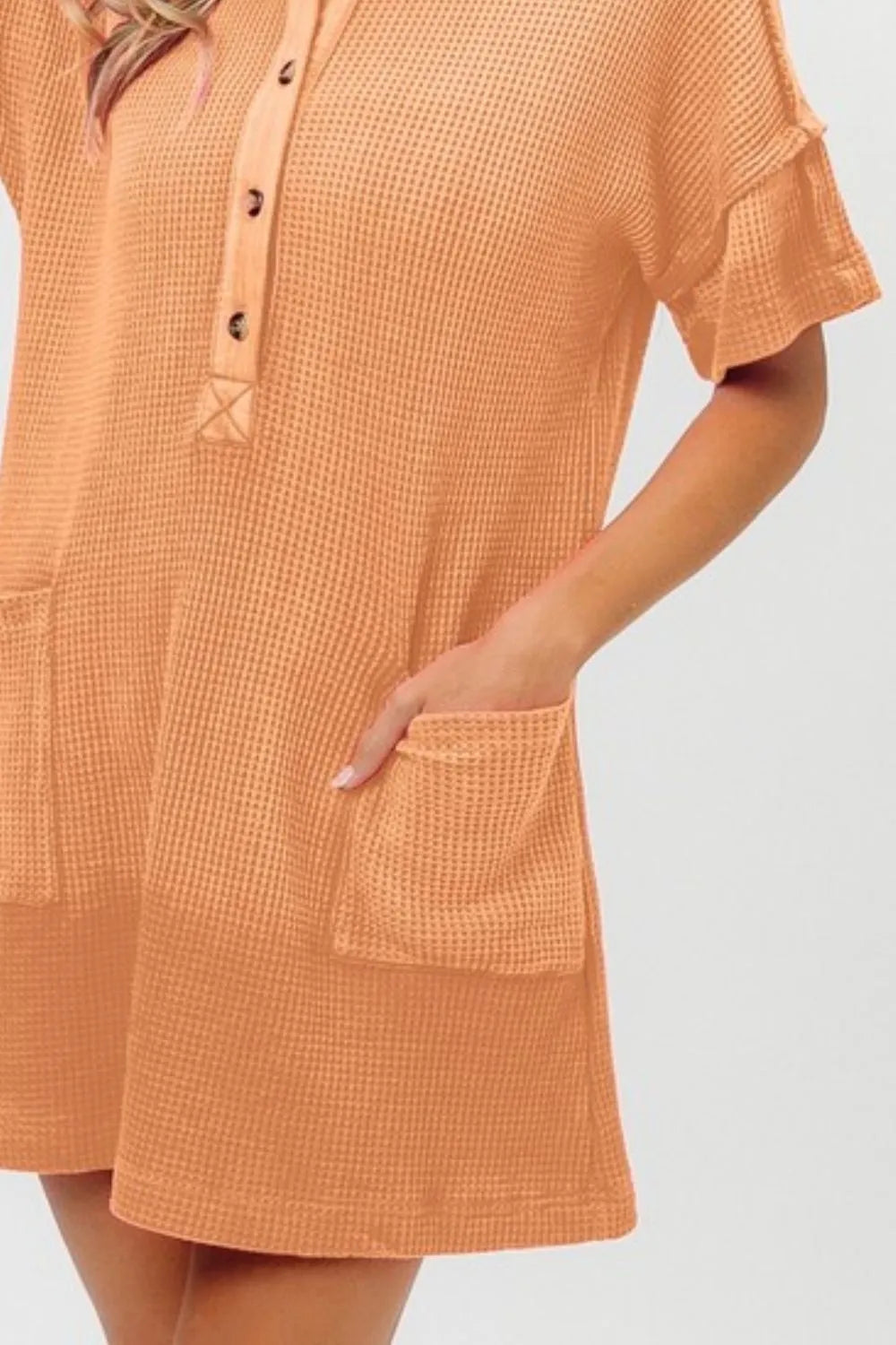 BiBi Dip Dye Mineral Washed Knit Dress - kinko