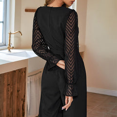 Women's Black Slim-fit European And American Jumpsuit - kinko