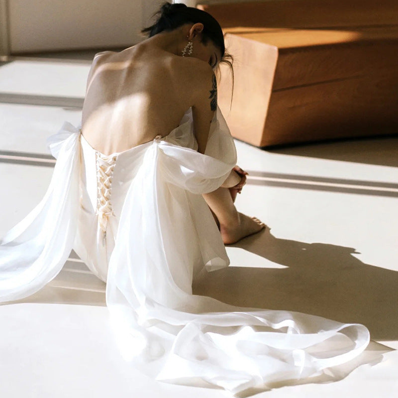Small Light Wedding Dress Short Super Fairy - kinko