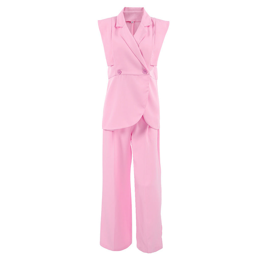 Women's Two-piece Suit Vest Pants - kinko