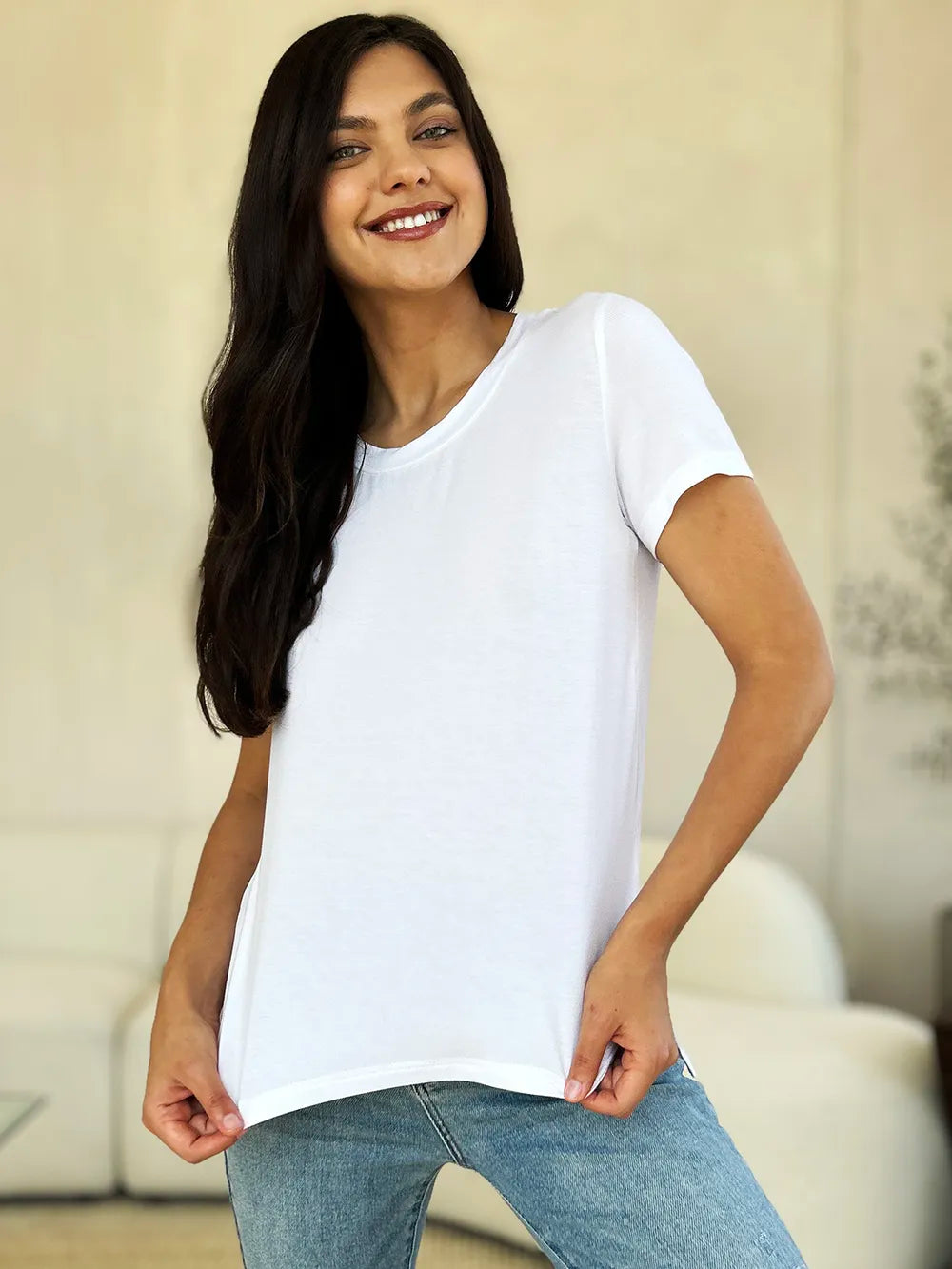 Basic Bae Full Size Round Neck Short Sleeve T-Shirt - kinko