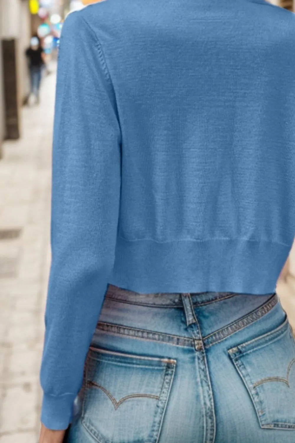Button Up Long Sleeve Cardigan - kinko
