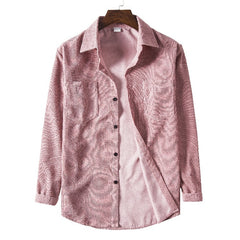 Autumn New Men's Solid-color Corduroy Long Sleeves - kinko