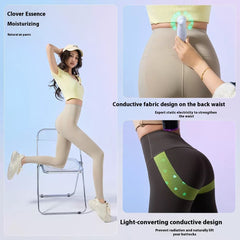 High Waist Shark Pants Belly Compression Leggings Outer Wear - kinko