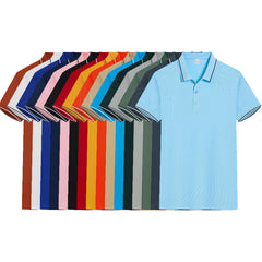 Polo Shirt Short Sleeve Lapel Printing Overalls - kinko