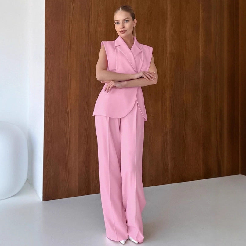 Women's Two-piece Suit Vest Pants - kinko