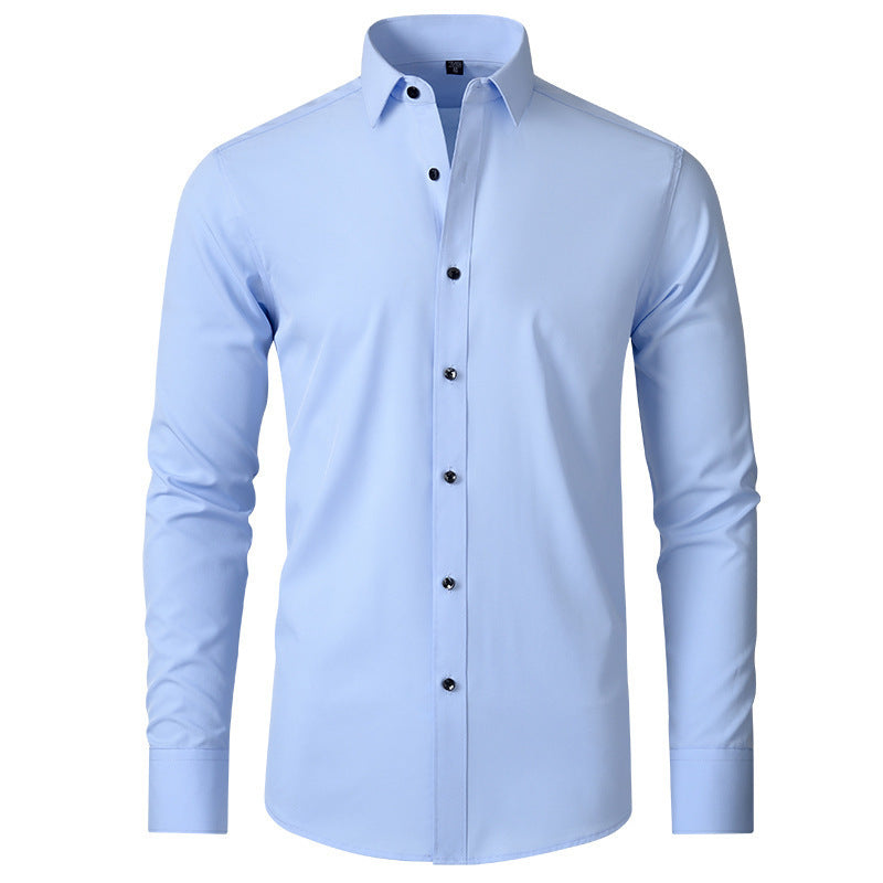 Solid Color Simple Business Thin Lining Shirt - kinko