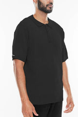 WEIV Men's Full Size Charlie Brown Shirt Short Sleeve Polo Plus Size - kinko