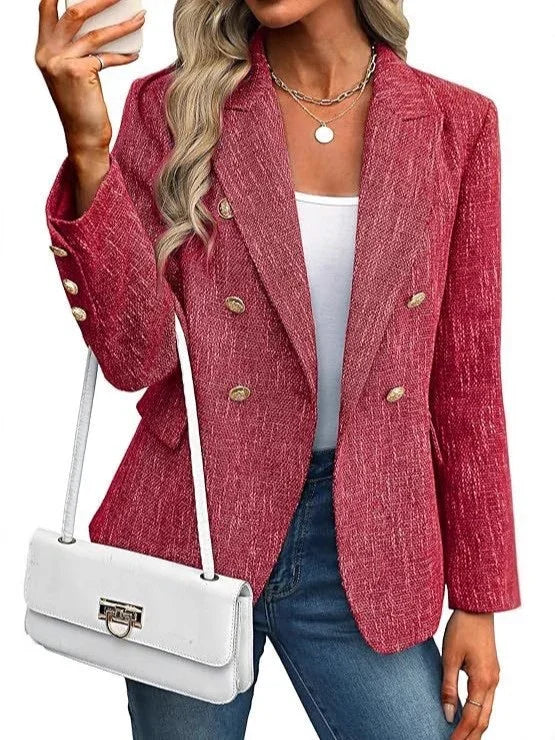 Women's Clothing Solid Color Suit Autumn Simplicity Style - kinko