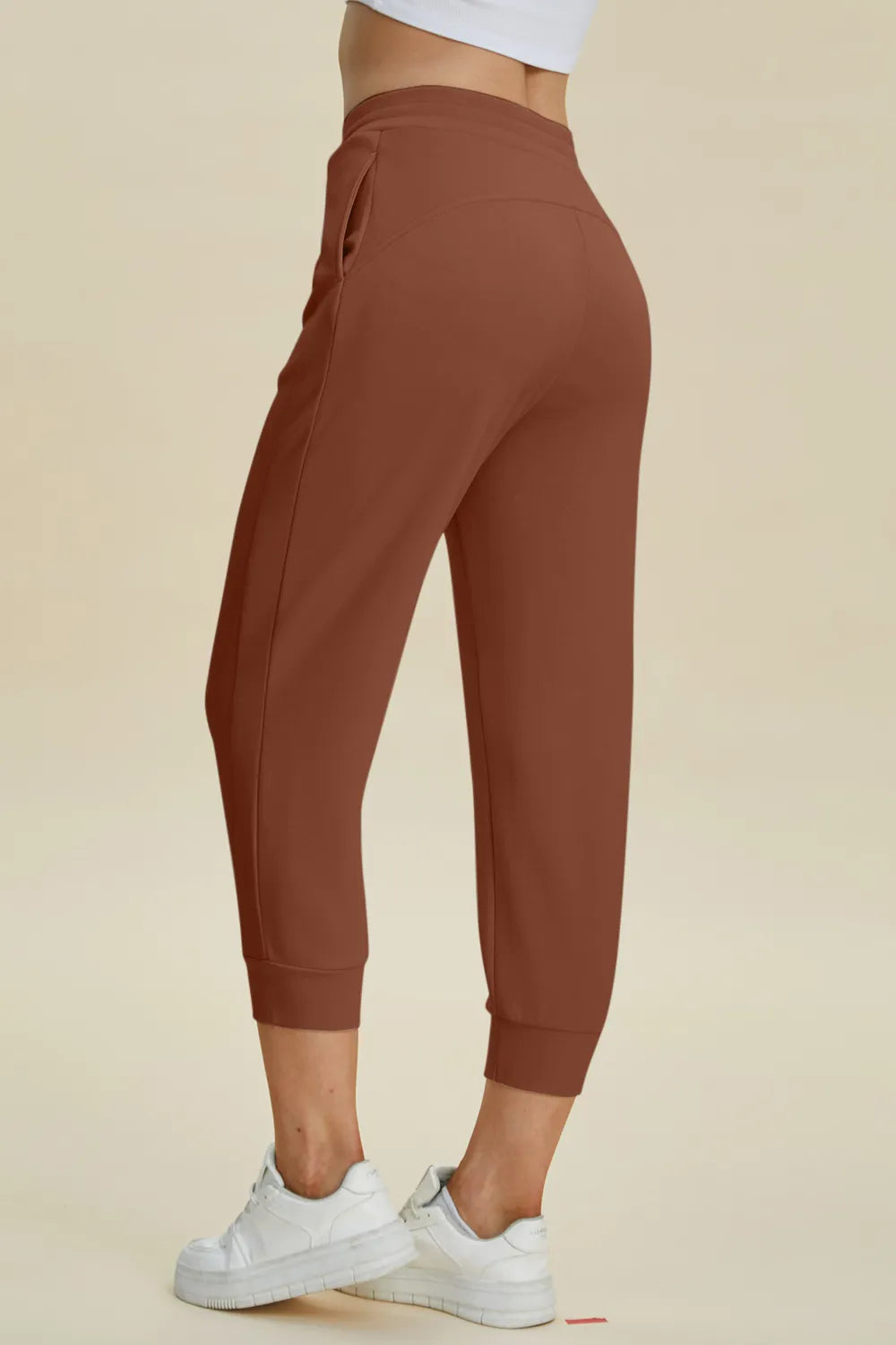Basic Bae Full Size Air Scuba Drawstring High Waist Cropped Pants - kinko
