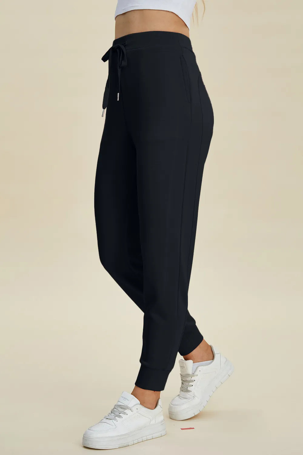 Basic Bae Full Size Air Scuba Drawstring High Waist Joggers - kinko
